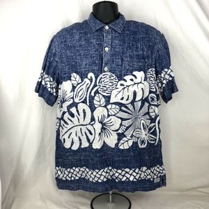 Tommy Bahama Relax Reverse Print Blue Hawaiian